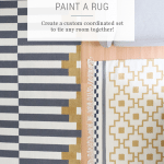How to Paint a Rug to Make a Coordinated Set - IKEA Hacks