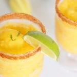 Chili Lime Frozen Mango Margarita Recipe Made from Scratch with Tajin