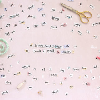 Hand-Lettered Free Printable Magnetic Poetry - Shrimp Salad Circus